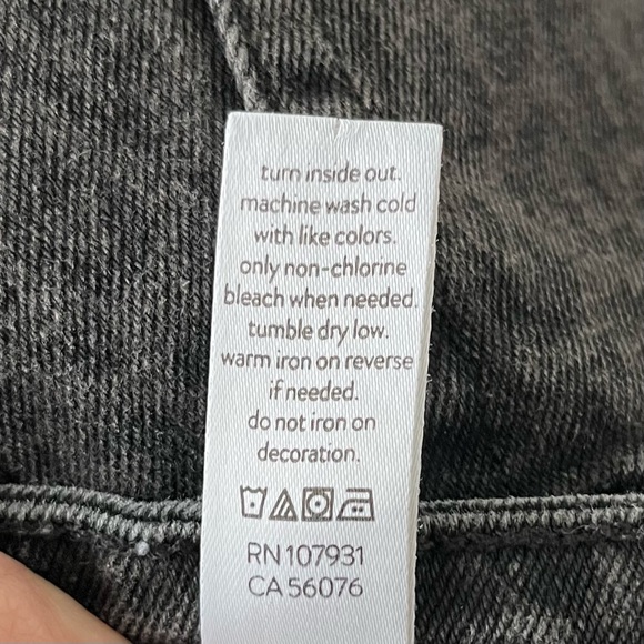 •JUSTICE• Black Leopard Print Denim Skort - Size 18 - Picture 8 of 9